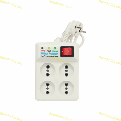 تصویر  محافظ 4 صوتی و تصویری خانه بدون ارت کلیددار 2 متری فرحان مدل کیا 2