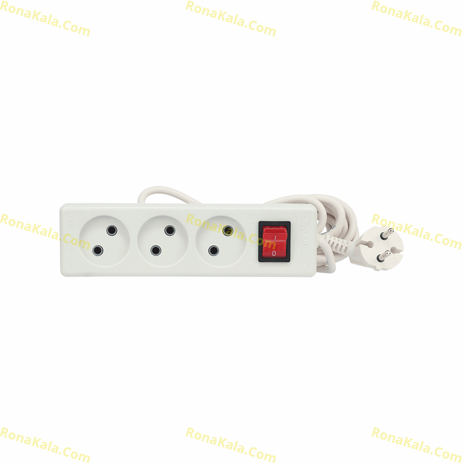 تصویر  3 خانه بدون ارت با کلید و کابل 5 متری فرحان